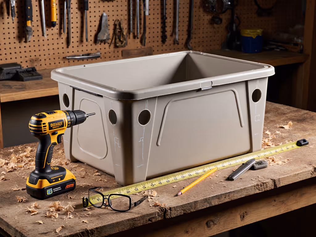 Ventilated DIY Litter Box: Storage Container Hack