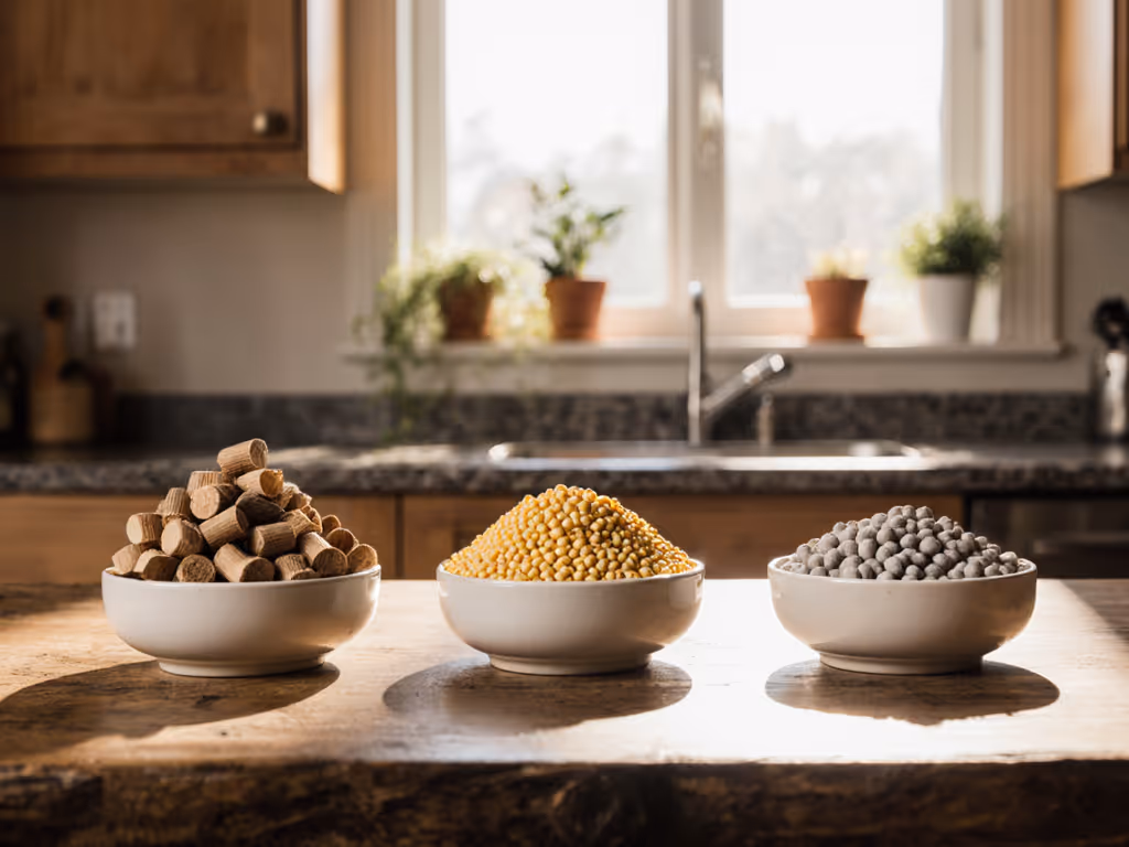 Biodegradable Litter Face-Off: Wood, Corn & Paper Compared